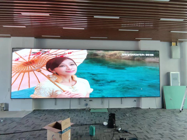 礼泉P1.53led小间距屏安装案例